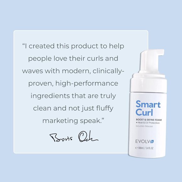 EVOLVh - SmartCurl Defining Foam with Heat + UV Protection + Defining Cream - Picture 2 of 6